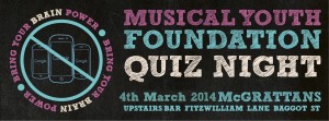 Quiz Night for the MYF Musical Youth Foundation a charity changing lives through music