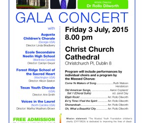 Free Concert at Christ Church Cathedral Musical Youth Foundation a charity changing lives through music 